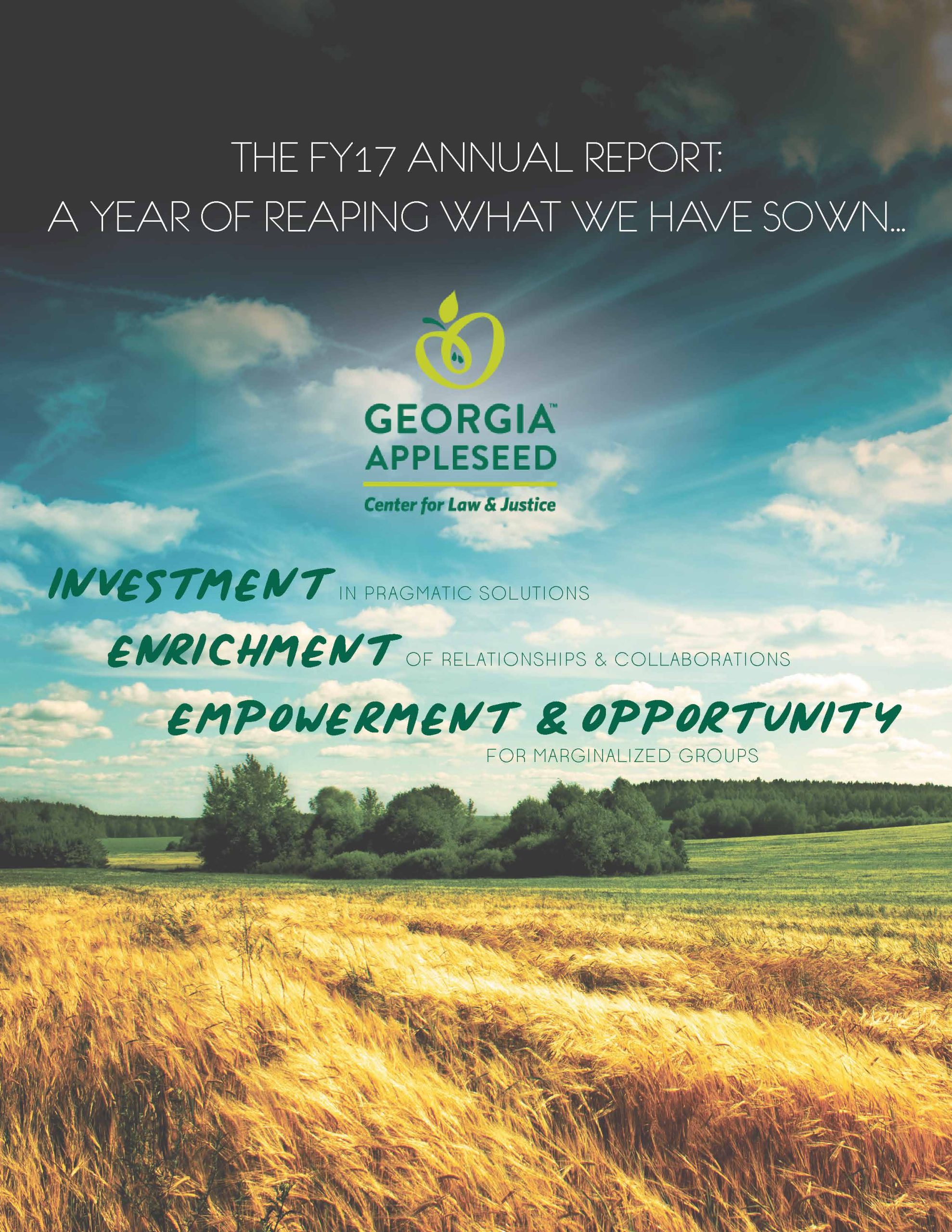 Annual Report FY 2017 - Georgia Appleseed Center for Law & Justice